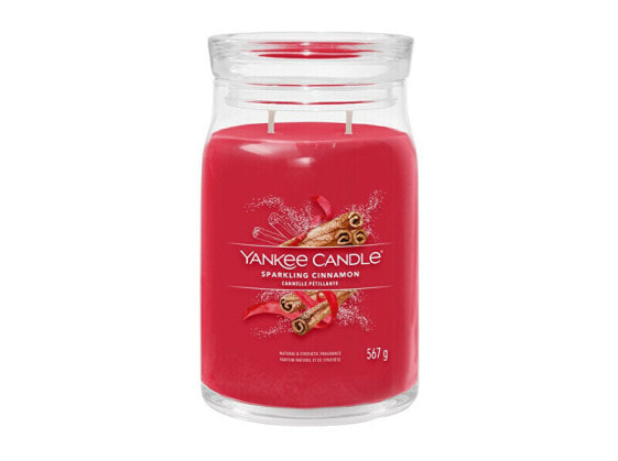 Aromatic candle Signature large glass Sparkling Cinnamon 567 g