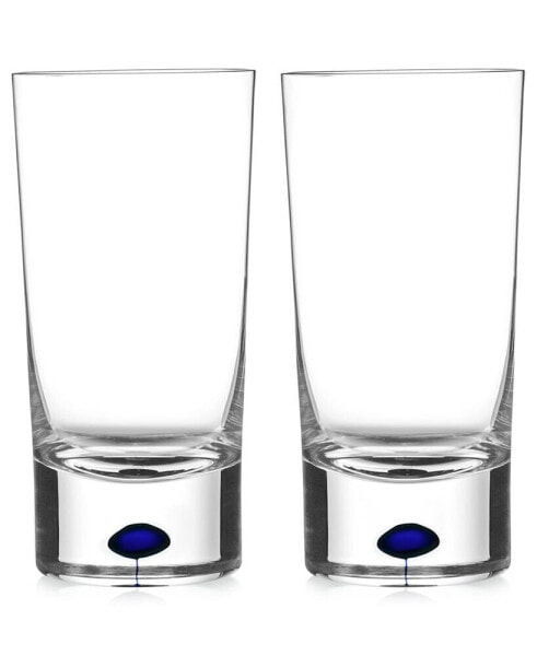 Высокие стаканы Orrefors Intermezzo Blue (комплект из двух)
