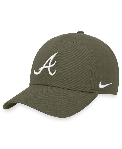 Men's Olive Atlanta Braves Club Adjustable Hat