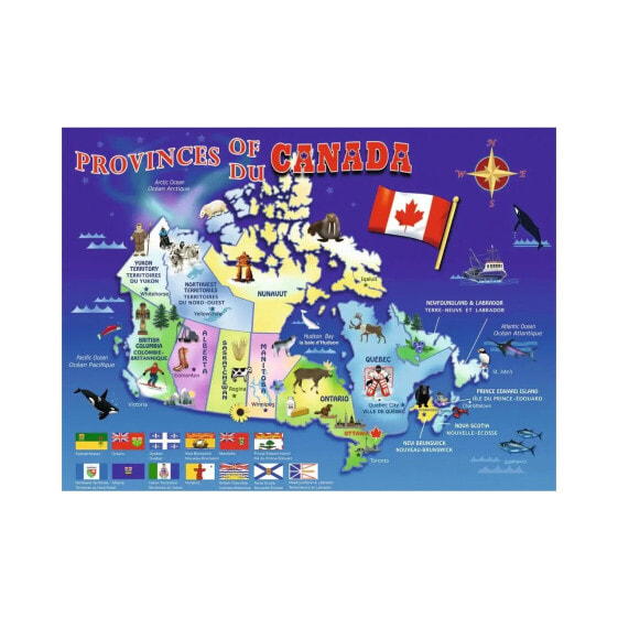 Пазл карты Канады 100 деталей Ravensburger 6+ лет