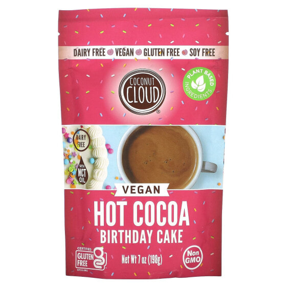 Coconut Cloud, Веганское горячее какао, праздничный торт, 198 г (7 унций)