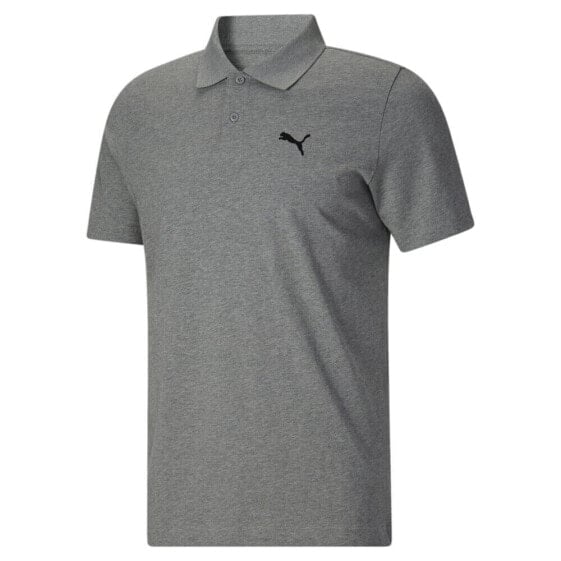 Puma Essential Short Sleeve Polo Shirt Mens Grey Casual 67910503