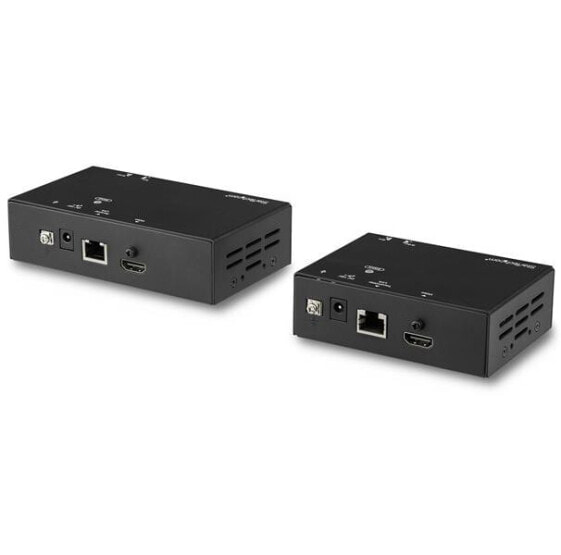 StarTech.com HDMI Over CAT6 Extender - Power Over Cable - Up to 100 m (328 ft.) - 4096 x 2160 pixels - AV transmitter & receiver - 100 m - Wired - Black