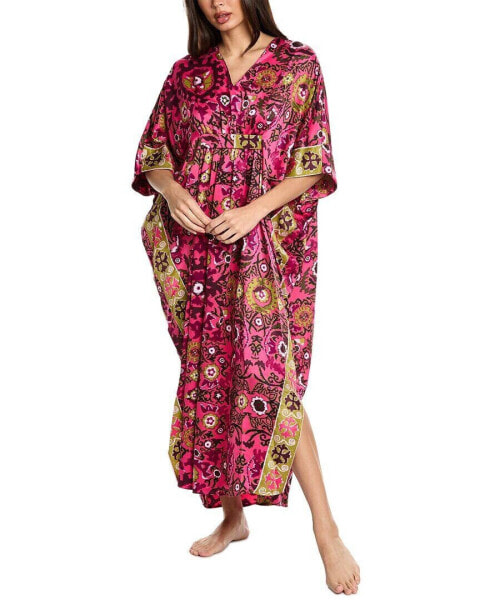 Natori Palazzo Caftan Women's Pink S