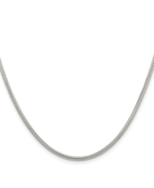 Stainless Steel Polished 2.4mm Snake Chain Necklace