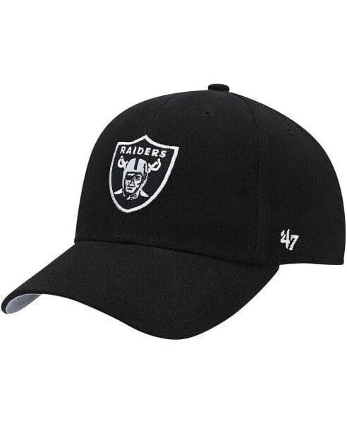 Preschool Boys Black Las Vegas Raiders Logo MVP Adjustable Hat