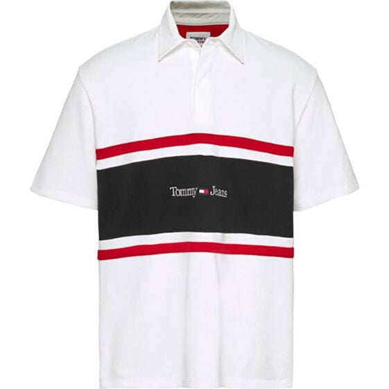 TOMMY JEANS Clbk Linear Rugby short sleeve polo