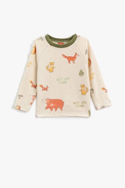 Футболка Koton Baby Soft Texture Animal Print