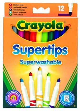 Crayola CRAYOLA Flamastry Supertips Pastel.12szt - 7509