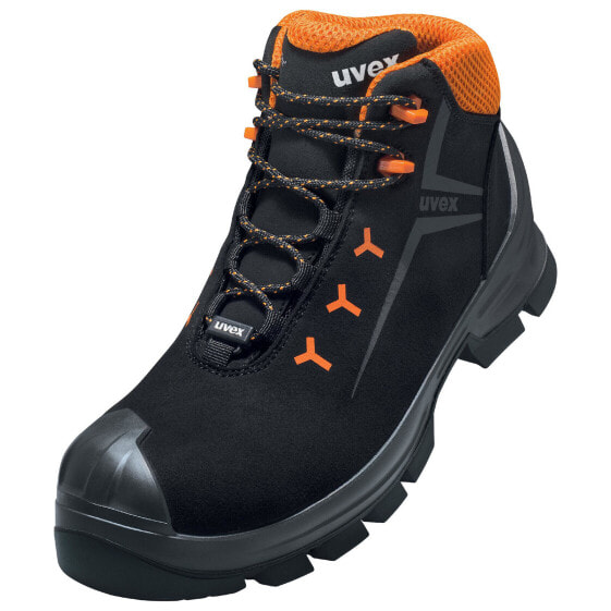 UVEX Arbeitsschutz 2 GTX Vibram 6525247 Stivaletti ESD di sicurezza S3 Nero Arancione 1