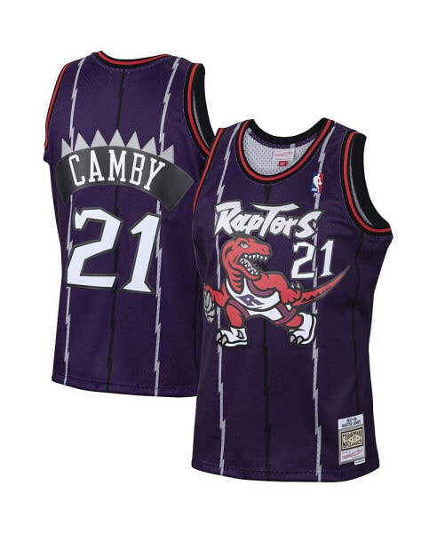 Men's Marcus Camby Purple Toronto Raptors 2001/02 Hardwood Classics Swingman Jersey