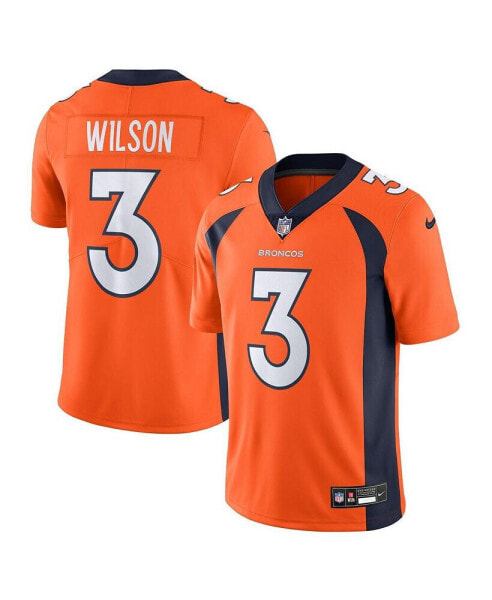 Men's Russell Wilson Orange Denver Broncos Vapor Untouchable Limited Jersey