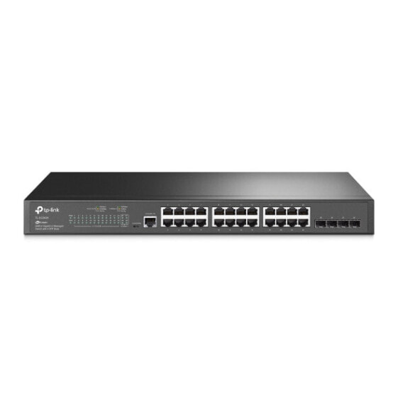 Сетевой коммутатор TP-Link JetStream 24-портовый Gigabit L2 Managed Switch with 4 SFP Slots - L2/L3 - Gigabit Ethernet (10/100/1000) - Rack mounting - 1U