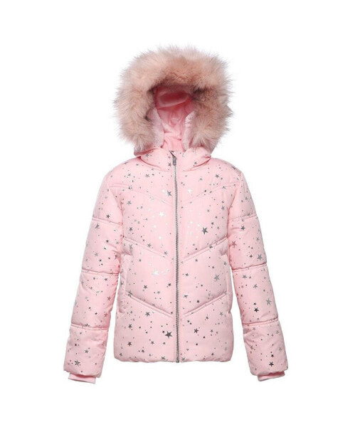 Little and Big Girls' Heavyweight Puffer Jacket Bubble Coat