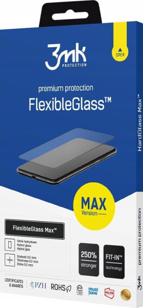 3MK 3mk hybridní sklo FlexibleGlass Max pro Xiaomi Redmi Note 10, černá