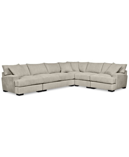 Rhyder 5-Pc. Fabric Sectional Sofa with Apartment Sofa, Created for Macy's