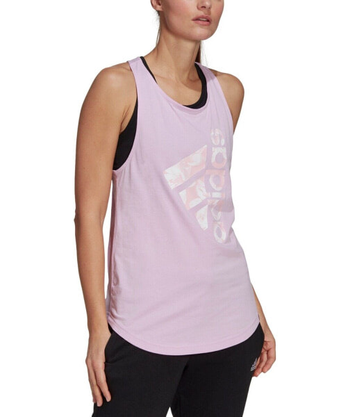 adidas Women's Printed Graphic Tank Top Small