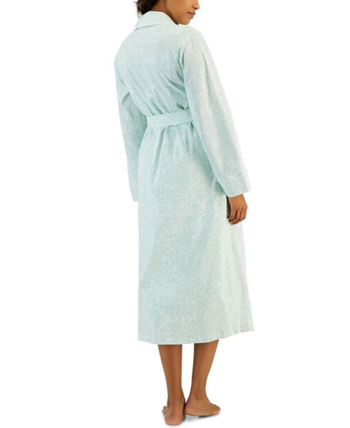 Women's Cotton Floral Belted Robe, Created for Macy's
