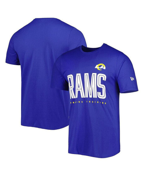 Men's Royal Los Angeles Rams Combine Authentic Training Huddle Up T-shirt
