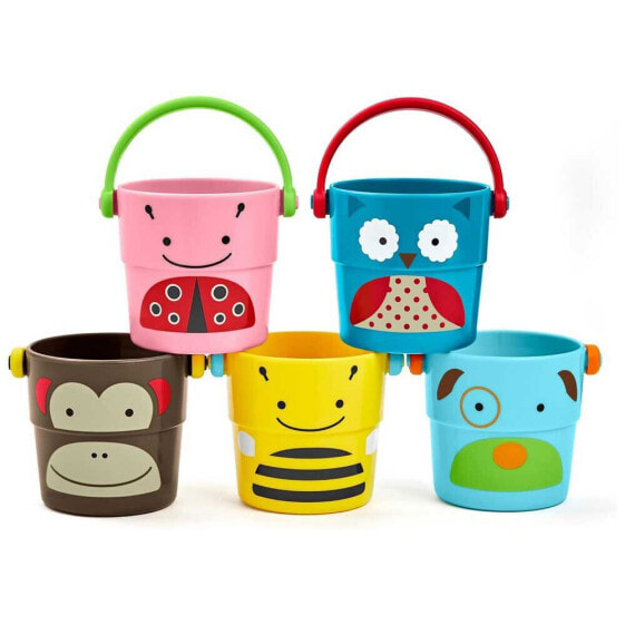 SKIP HOP Zoo Stack & Pour Buckets