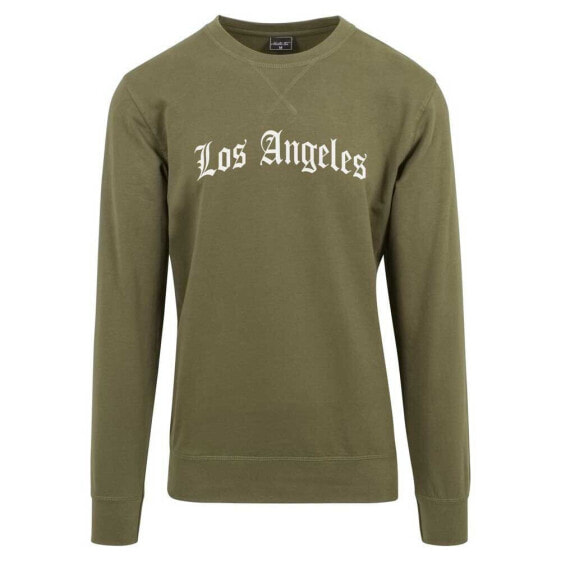 MISTER TEE Los Angeles Wording long sleeve T-shirt