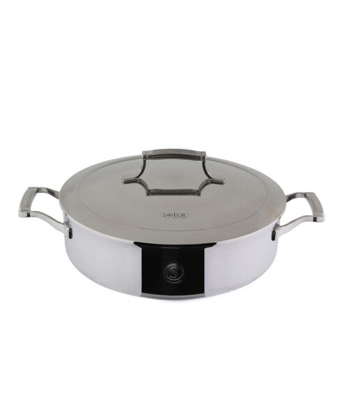 Voyage Series Tri-Ply Stainless Steel 5-Qt. Sauteuse