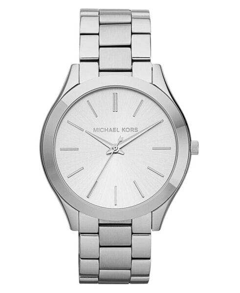 Unisex Slim Runway Stainless Steel Bracelet Watch 42mm