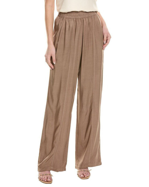 Stateside Satin Pull-On Trouser Women's Brown Xs