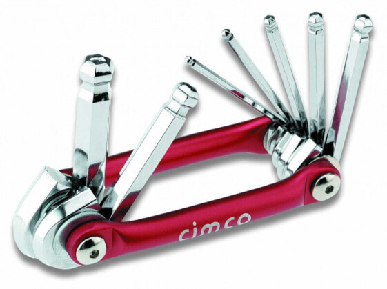 Cimco 110596 - Folding hex key set - Metric - 7 pc(s) - 2.5,10 mm