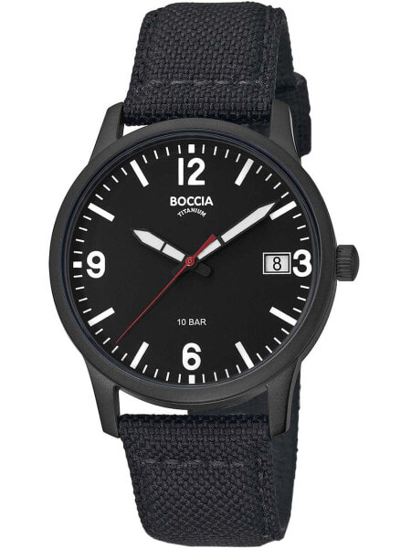 Boccia 3650-04 Men`s Watch Titanium 40mm 10ATM