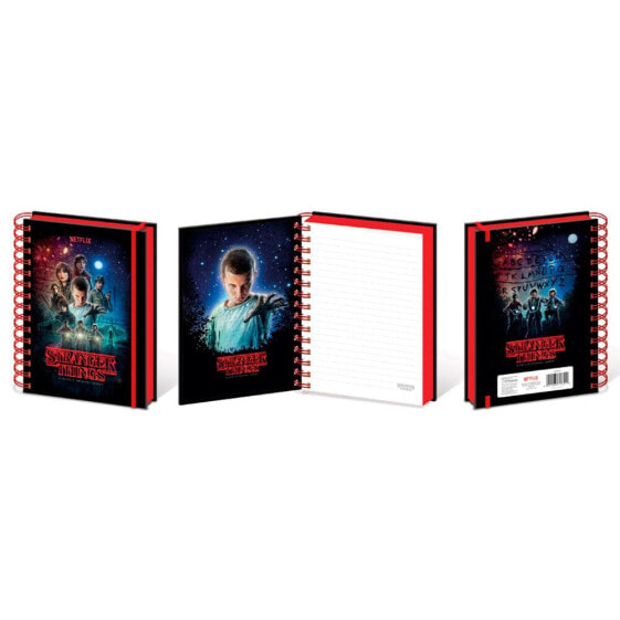 Блокнот жесткая обложка Stranger Things A5 Hardcover Wiro One Sheet