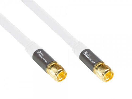 Good Connections GC-M2083, 2 m, RG-6, F, F, White