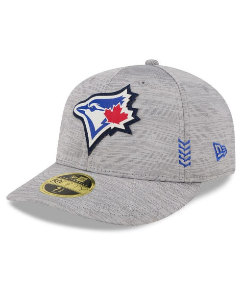 Men's Gray Toronto Blue Jays 2024 Clubhouse Low Profile 59FIFTY Fitted Hat