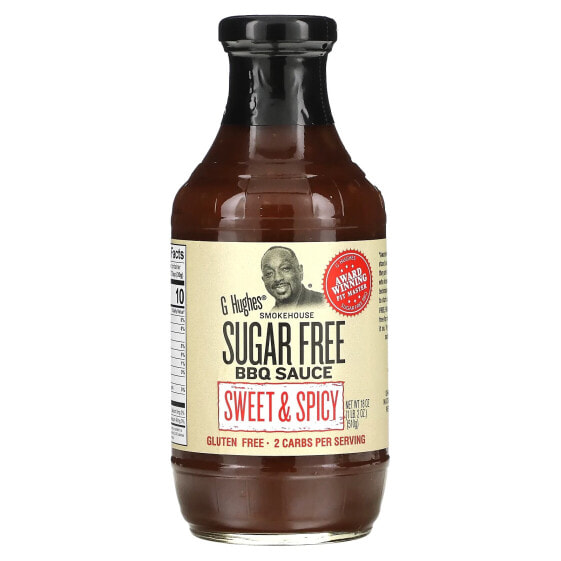 Sugar Free BBQ Sauce, Sweet & Spicy, 1 lb 2 oz (510 g)