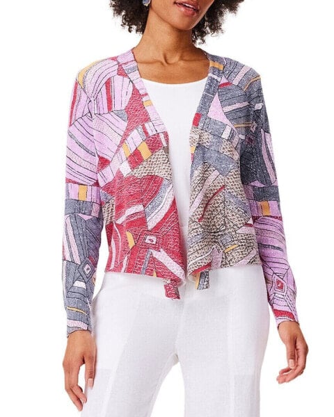 Nic+Zoe Mosaic Floral 4-Way Cardigan Women's