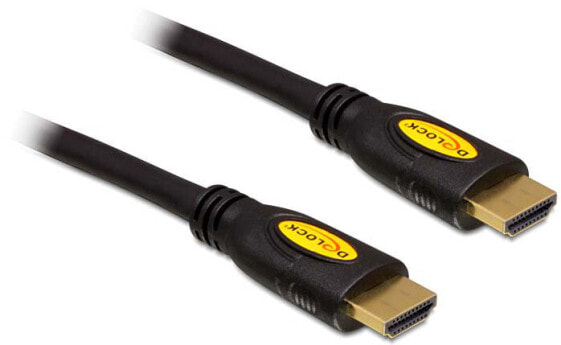 Delock 83738 - 1.5 m - HDMI Type A (Standard) - HDMI Type A (Standard) - 3840 x 2160 pixels - 3D - Black