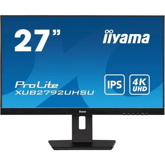 Монитор iiyama XUB2792UHSU-B5 27" 4K IPS LED 3840 x 2160 4 мс 60 Гц HDMI DP USB-C