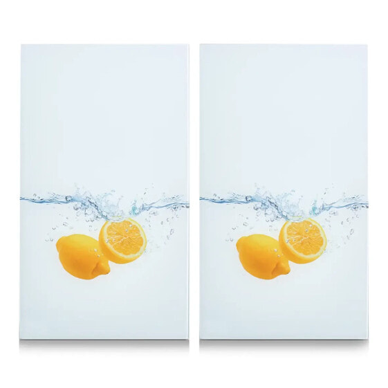 Herdabdeck-/Schneideplatten-Set "Lemon