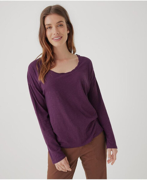 Топ relaxed пак Organic Cotton Featherweight Slub белый PACT