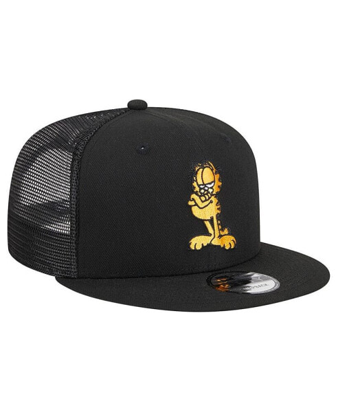 Men's Black Garfield Trucker 9FIFTY Snapback Hat