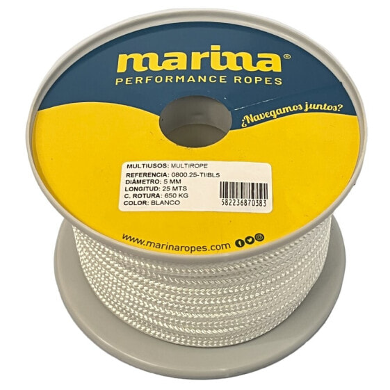 MARINA PERFORMANCE ROPES Multi Braided Rope 25 m