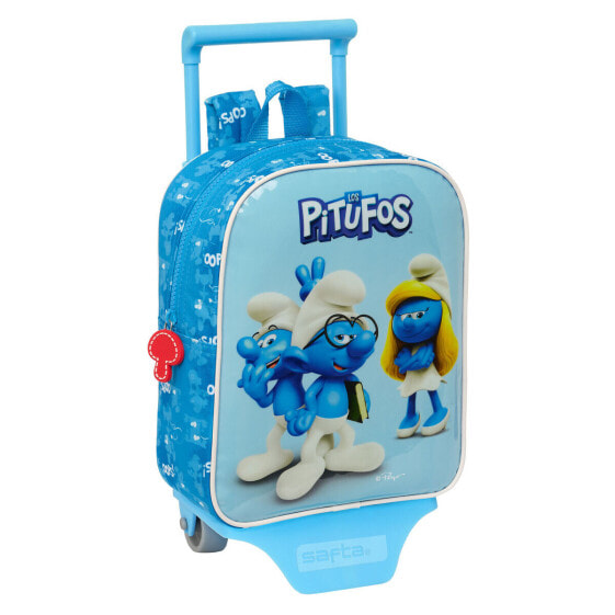 Детский рюкзак Los Pitufos Синий Небесный 22 x 27 x 10 см