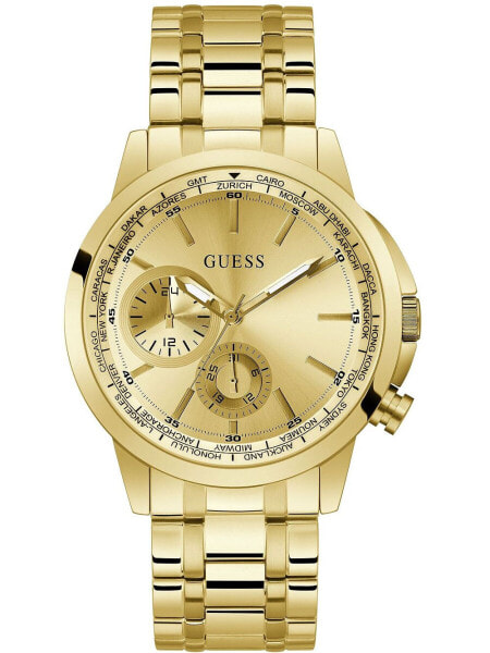 Guess Herren Armbanduhr Spec goldfarben 44 mm GW0490G2