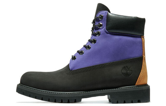 Ботинки Timberland High Warm Waterproof Martin Boots Black Purple