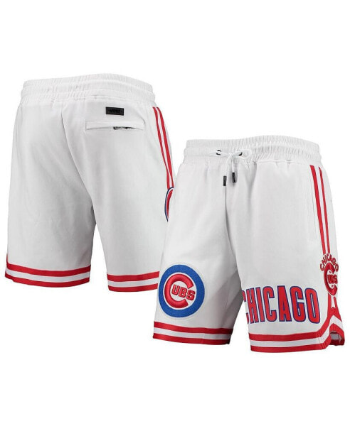 Men's White Chicago Cubs Team Logo Shorts