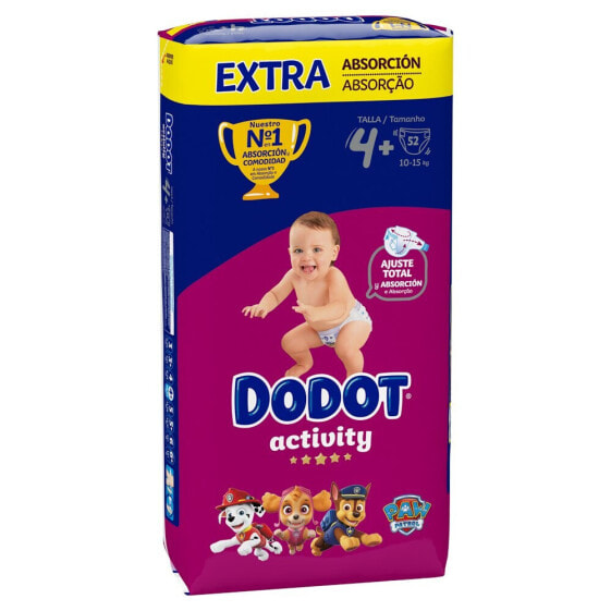 DODOT Activity Size 4 Extra 52 Units Diapers