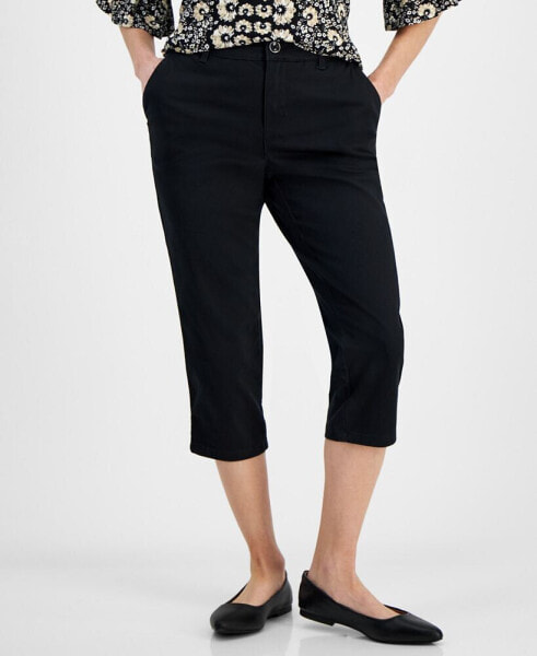 Women's Mid-Rise Comfort Waist Capri Pants, 2-24W, Created for Macy's