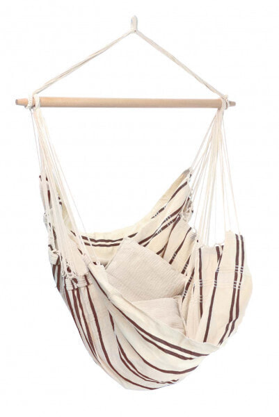 Amazonas AZ-2030280 - Hanging hammock chair - Without stand - Indoor/outdoor - Beige - Brown - Cotton - Polyester - 150 kg