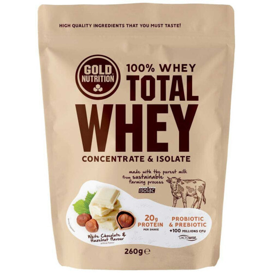 Протеин Gold Nutrition Total Whey 260 гр Шоколадно-ореховый