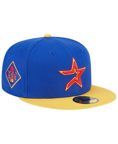 Men's Royal, Yellow Houston Astros Empire 59FIFTY Fitted Hat